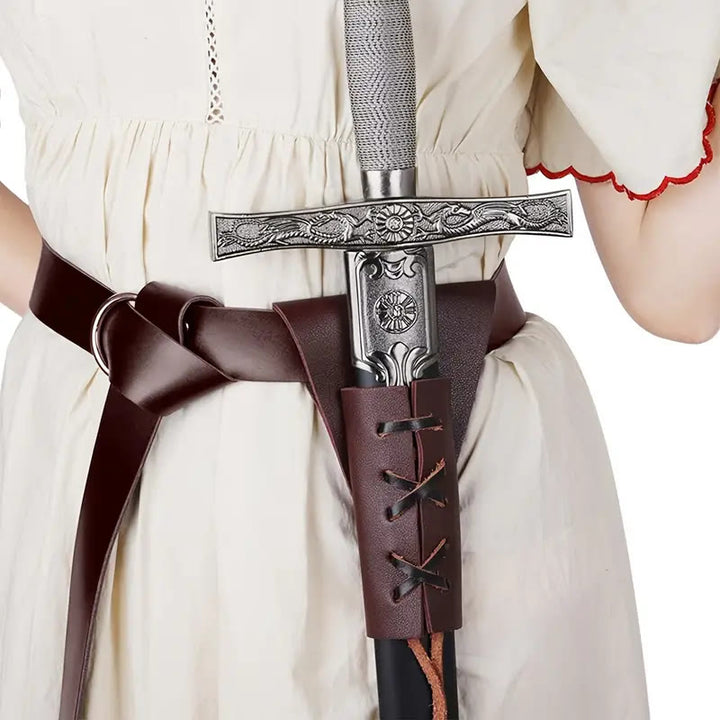 WorldNorse Larp Party Supplies Sword Sheath Belt - Brown - image 1