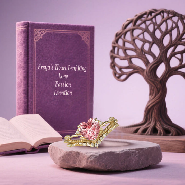 FREE Today: Freya's Heart Leaf Ring