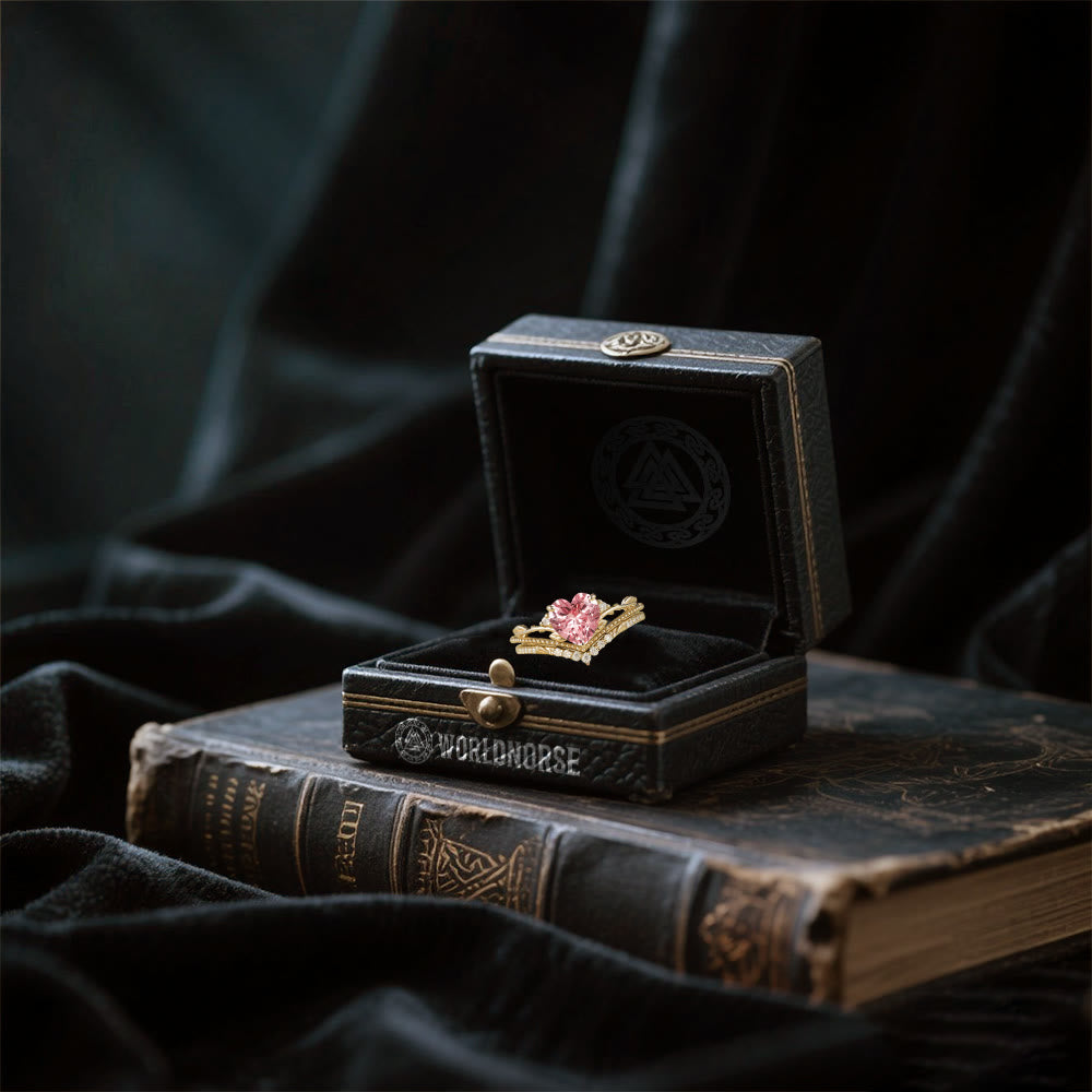 WorldNorse Freya's Heart Leaf Ring - image 5