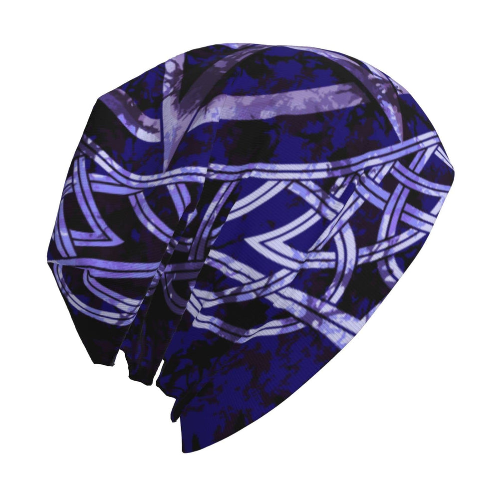 WorldNorse Celtic Knot Purple Pentagram Beanie - image 1