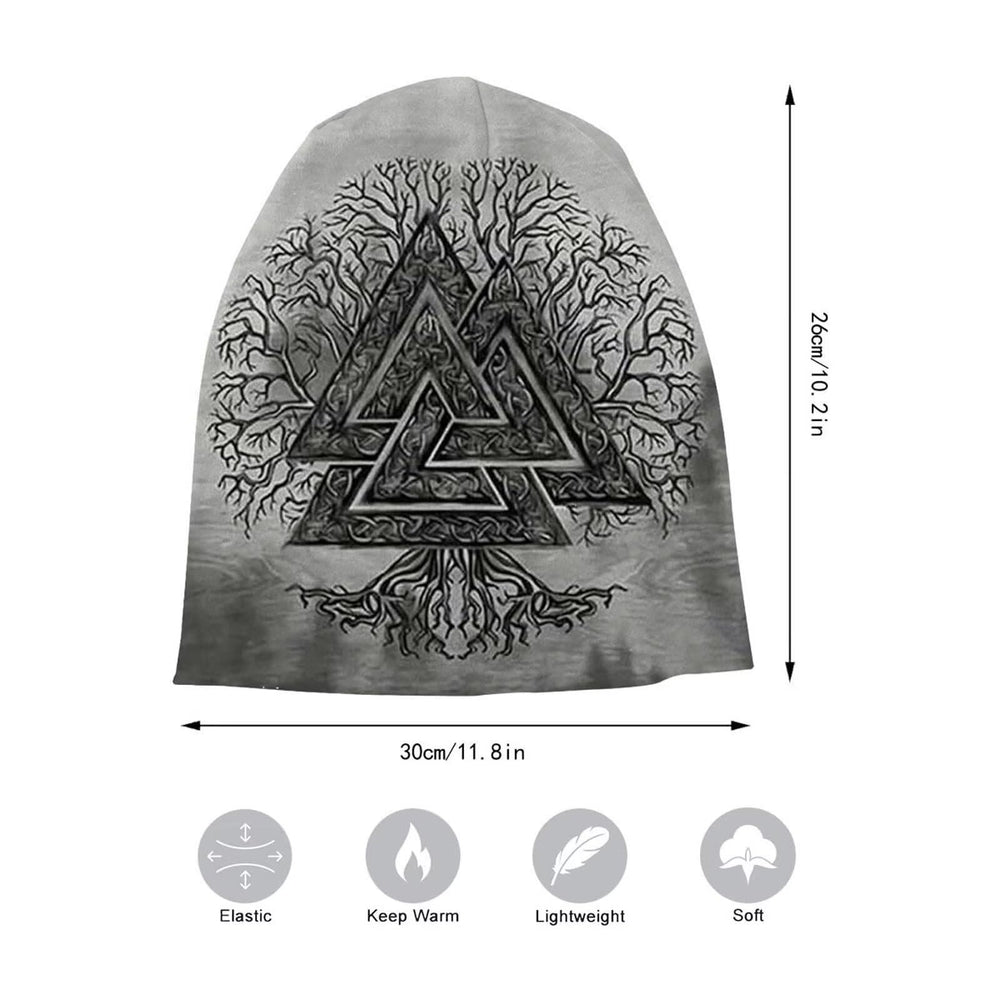 WorldNorse Valknut Yggdrasil Beanie - image 1