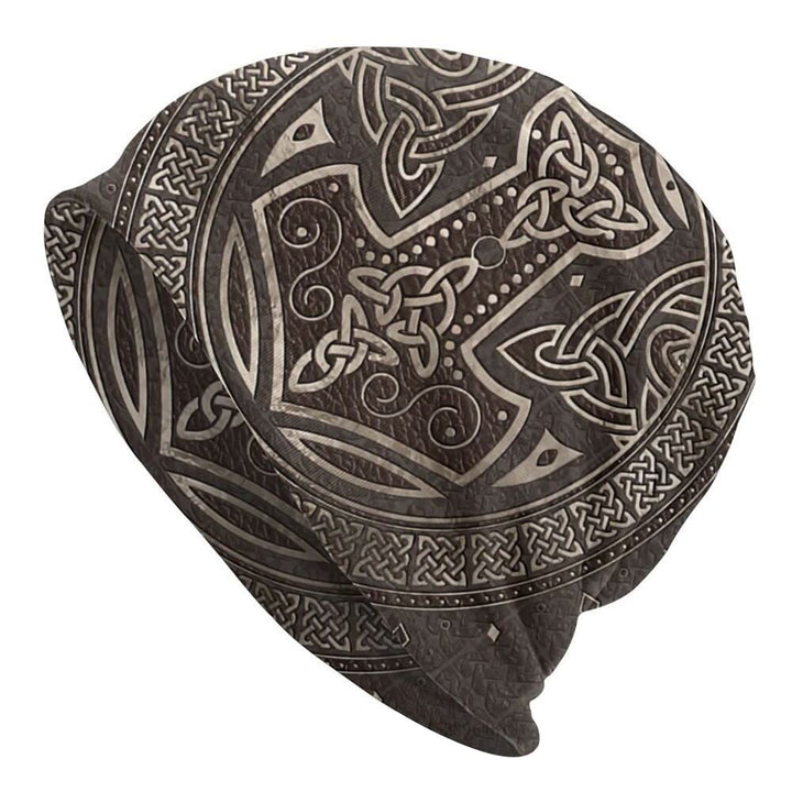 WorldNorse Thor's Hammer Celtic Knot Beanie - Mjolnir - image 0