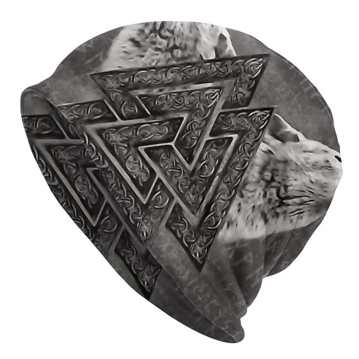 WorldNorse Valknut Fenrir Rune Beanie - Valknut - image 0