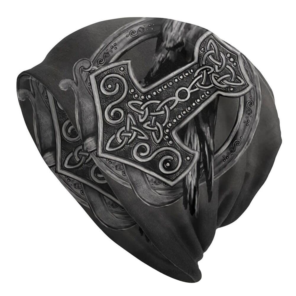 WorldNorse Viking Mjolnir Celtic Knot Beanie - Mjolnir - image 0