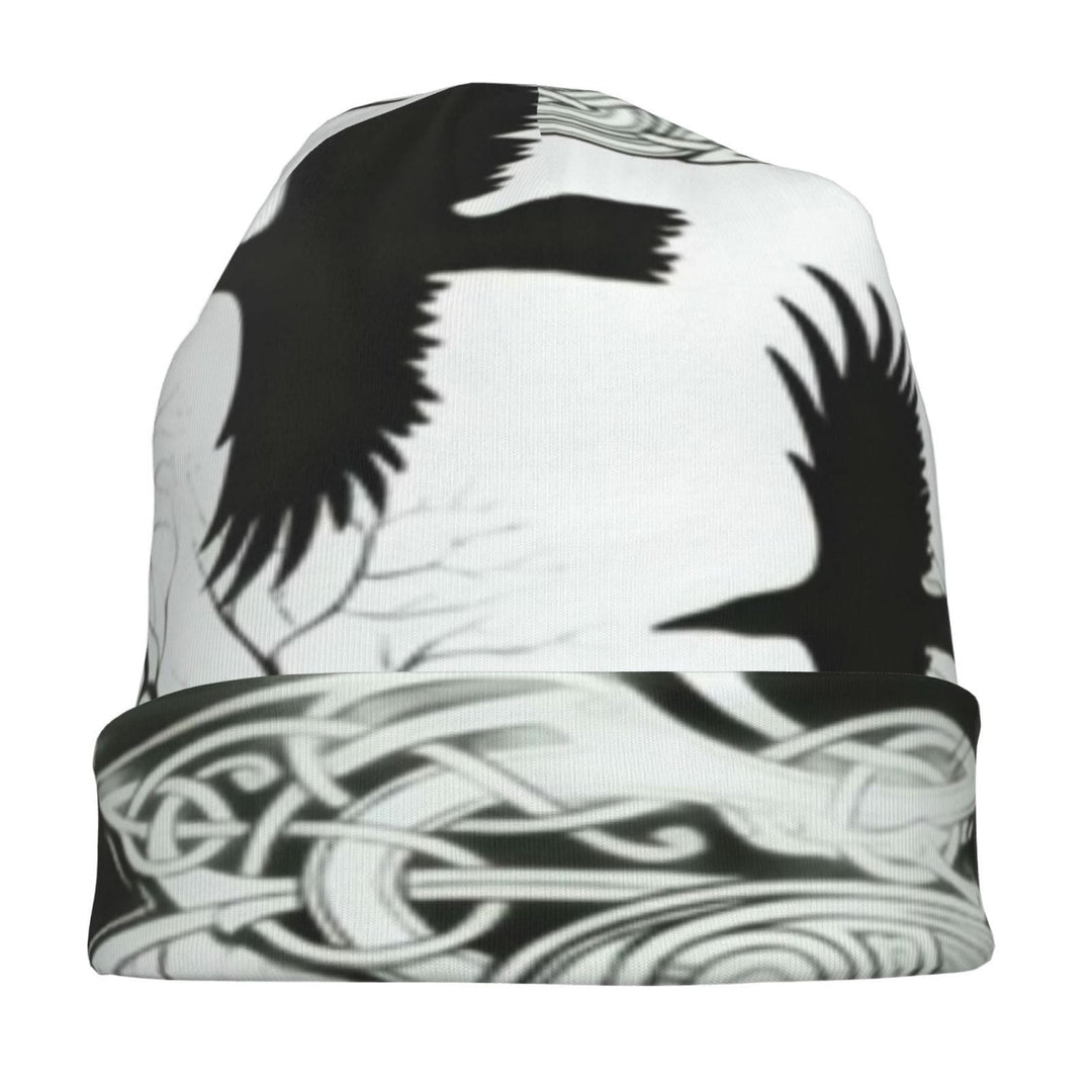 WorldNorse Viking Mythology Black Raven Beanie - image 2