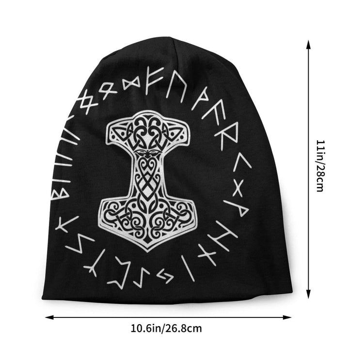WorldNorse Thor's Hammer Rune Beanie - image 1