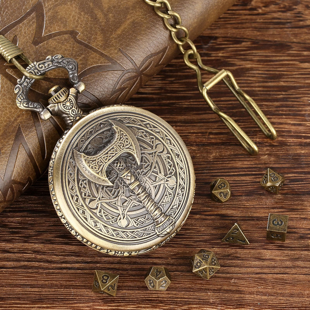 WorldNorse Viking Axe Three Dimensional Dice Waist Chain - image 1