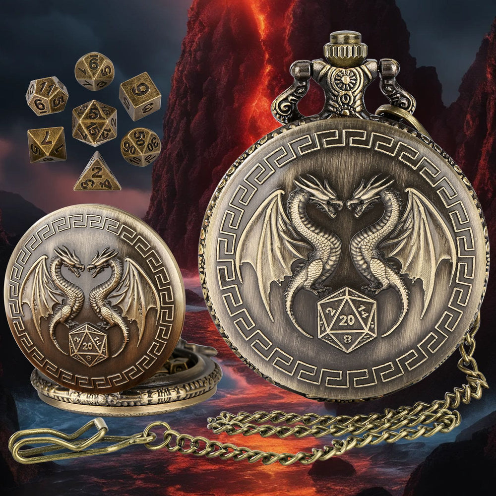 WorldNorse Double Dragon Polyhedral Dice Waist Chain - image 1