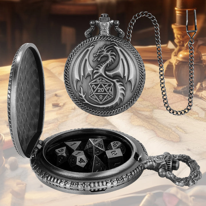 WorldNorse Steampunk Dragon Polyhedral Dice Waist Chain - image 11