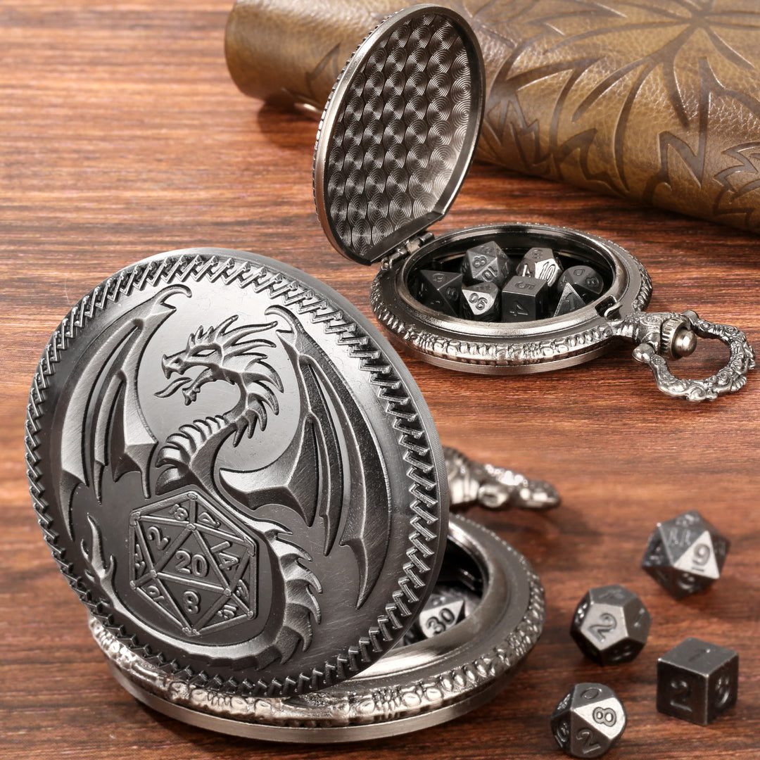 WorldNorse Steampunk Dragon Polyhedral Dice Waist Chain - image 9
