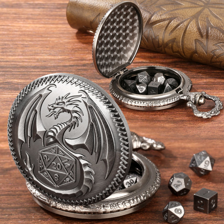 WorldNorse Steampunk Dragon Polyhedral Dice Waist Chain - image 9