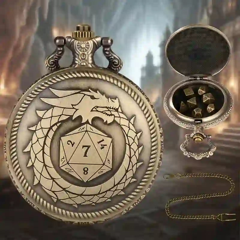 WorldNorse Bronze Dragon Mini Dice Waist Chain - image 2