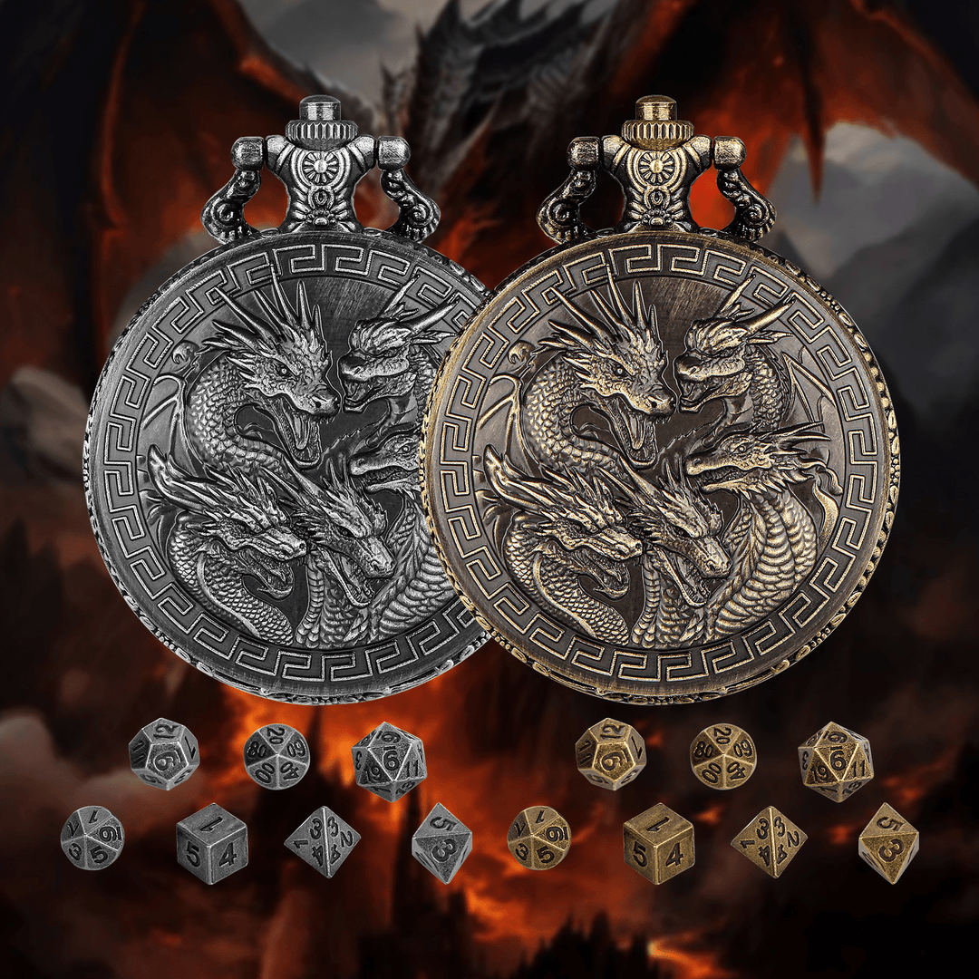 WorldNorse Viking Dragon Engraved Dice Waist Chain - image 1