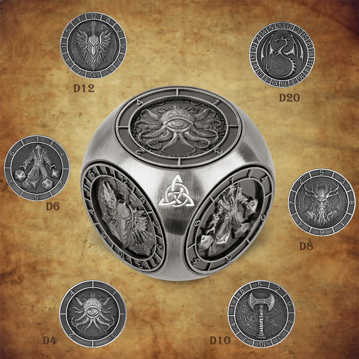 WorldNorse Triquetra Six Pattern Spinner Dice - image 12