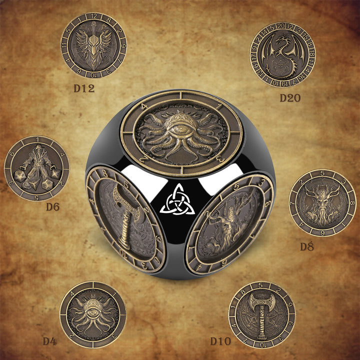WorldNorse Triquetra Six Pattern Spinner Dice - image 17