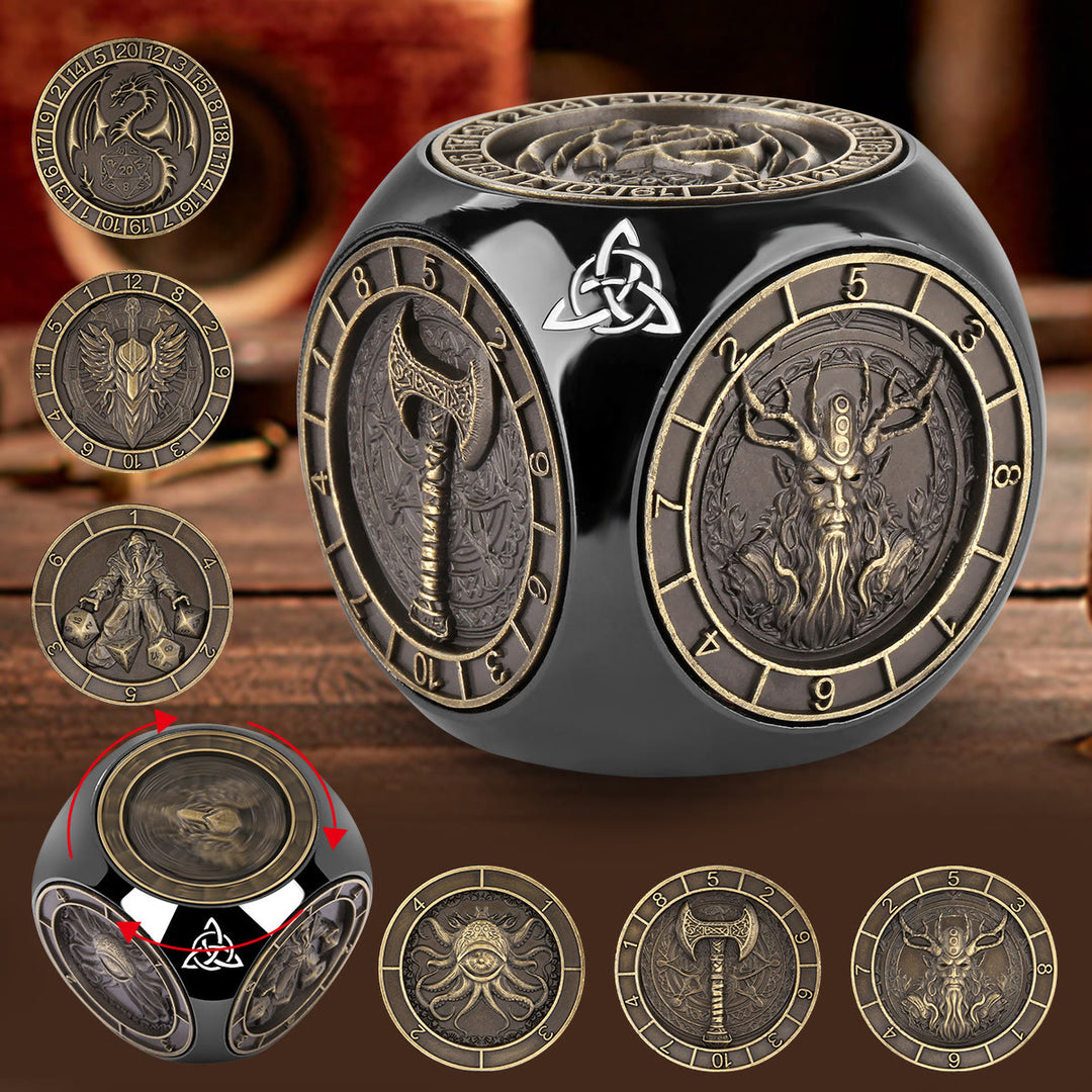 WorldNorse Triquetra Six Pattern Spinner Dice - image 16
