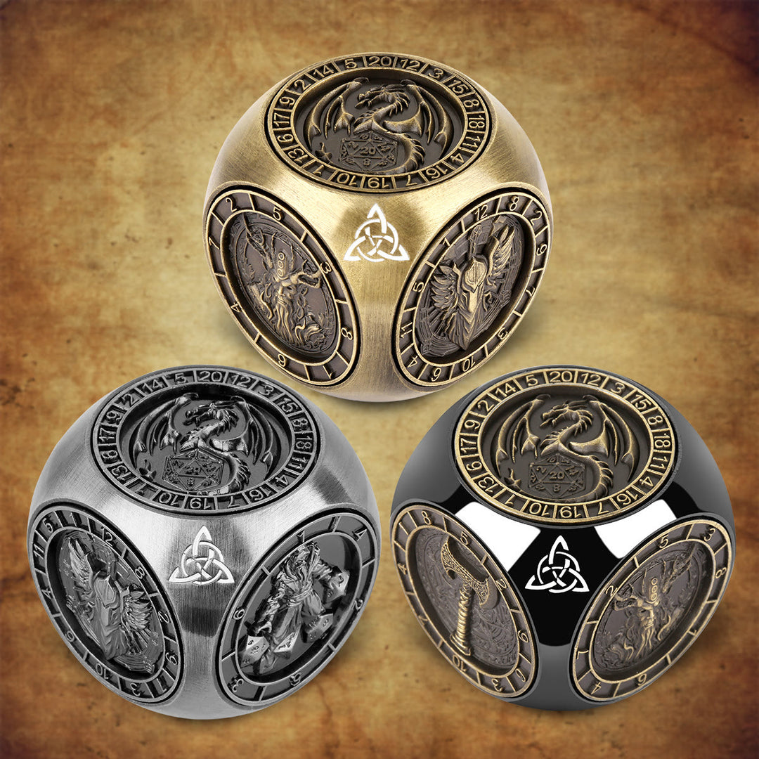 WorldNorse Triquetra Six Pattern Spinner Dice - image 1