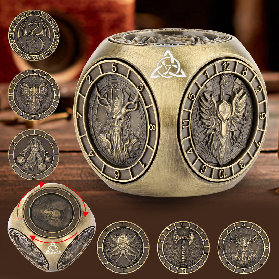 WorldNorse Triquetra Six Pattern Spinner Dice - image 5