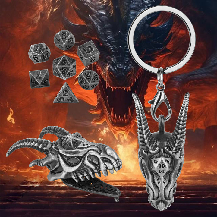 WorldNorse Viking Dragon Head Dice Necklace / Keychain - image 13