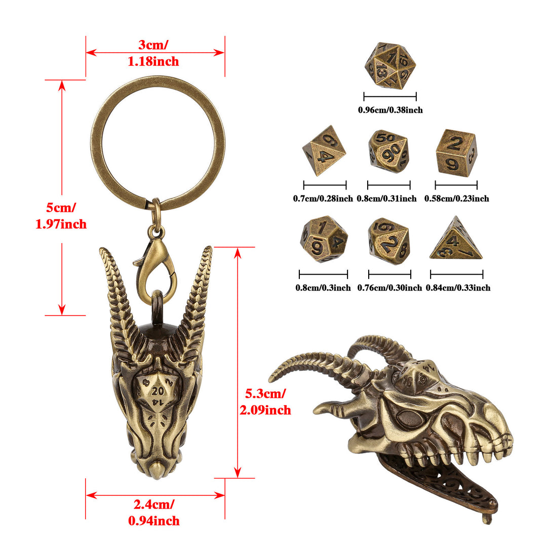 WorldNorse Viking Dragon Head Dice Necklace / Keychain - image 11