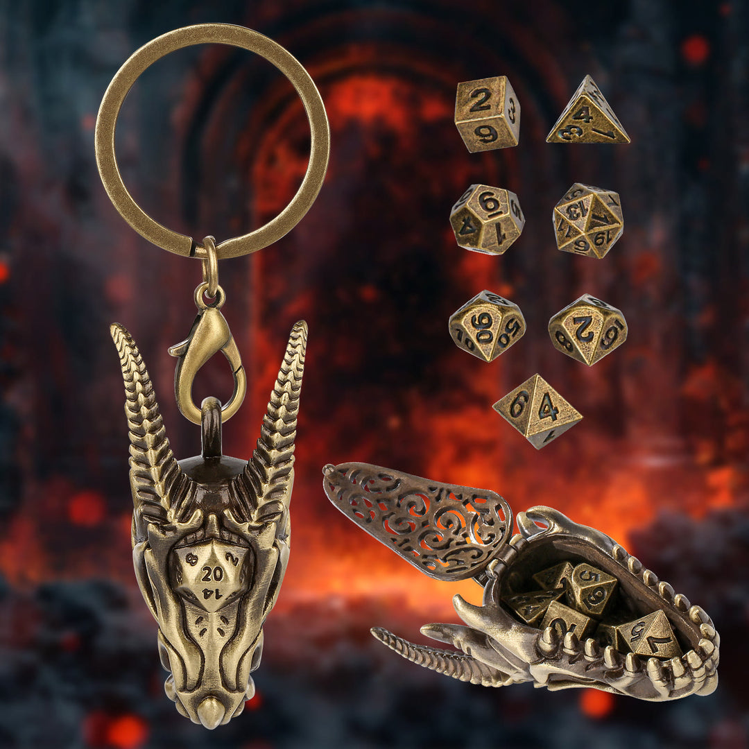 WorldNorse Viking Dragon Head Dice Necklace / Keychain - image 9