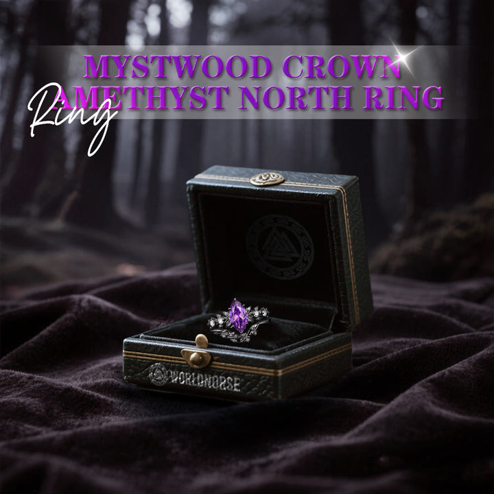 WorldNorse Mystwood Crown Amethyst North Ring - image 3