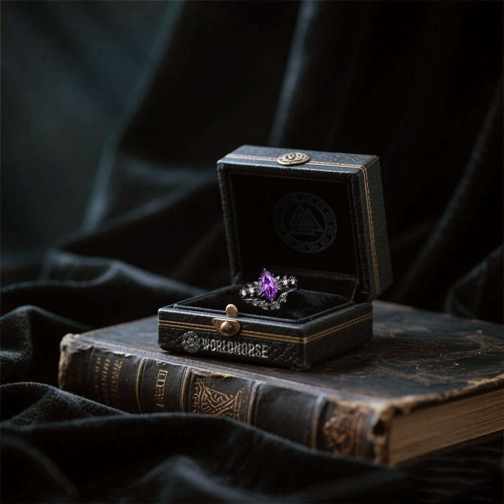 WorldNorse Mystwood Crown Amethyst North Ring - image 4