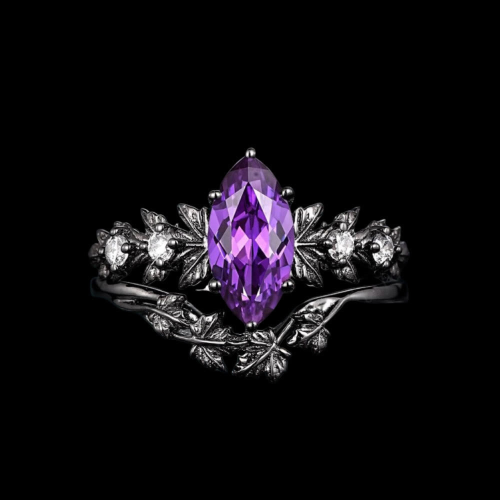 WorldNorse Mystwood Crown Amethyst North Ring - US 10 - image 0