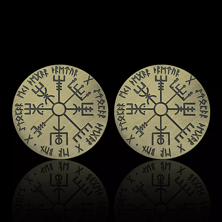 WorldNorse Viking Vegvisir Compass Lucky Coin - image 4