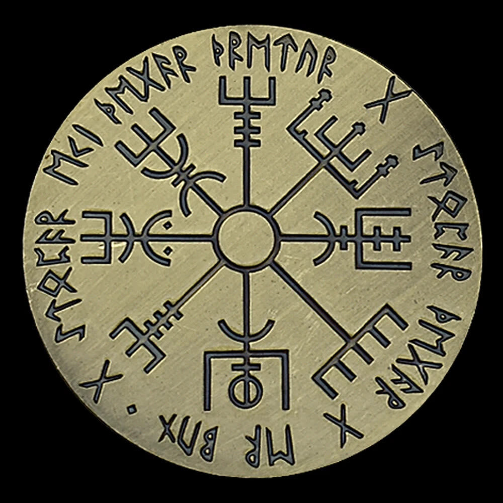 WorldNorse Viking Vegvisir Compass Lucky Coin - image 3