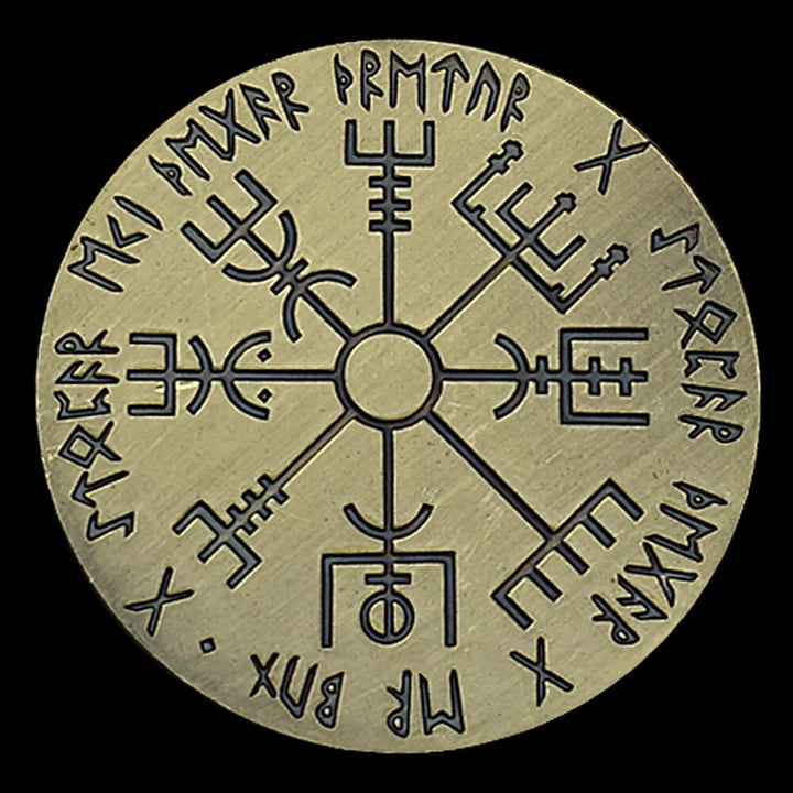 WorldNorse Viking Vegvisir Compass Lucky Coin - image 3