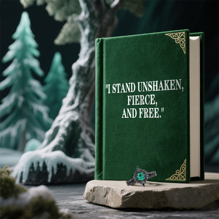 WorldNorse Emerald Norse Frost Ring - image 4