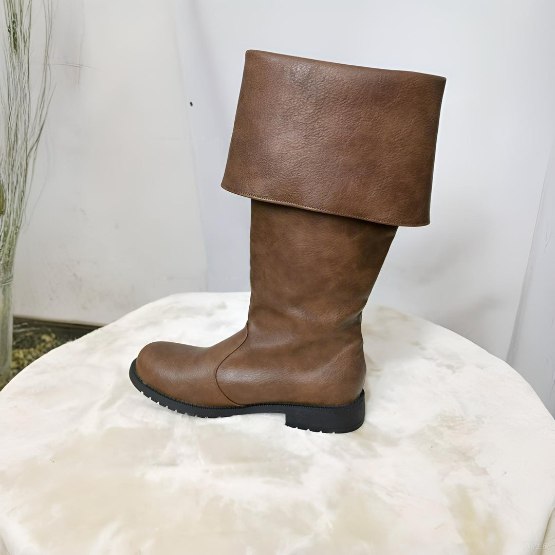 WorldNorse Viking Vintage Lace Up Low Heels Boots - image 3