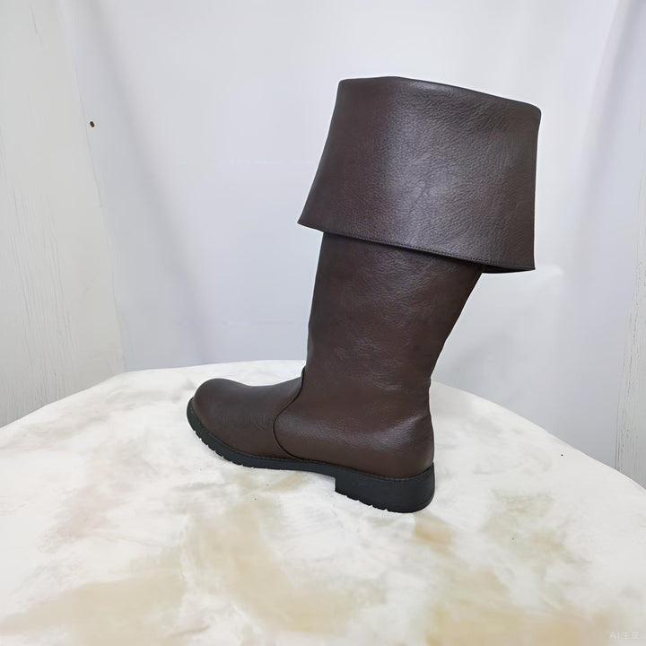 WorldNorse Viking Vintage Lace Up Low Heels Boots - image 14