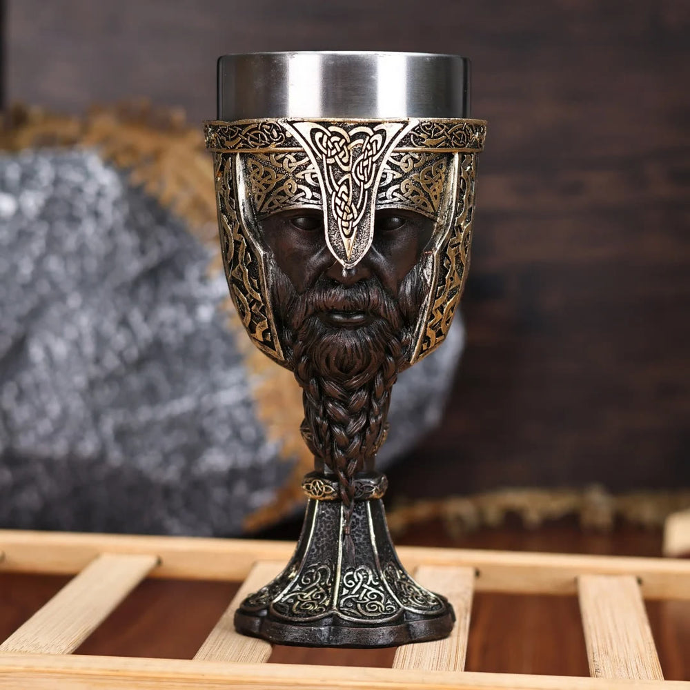 WorldNorse Viking Axe Warrior Wine Goblet - image 2
