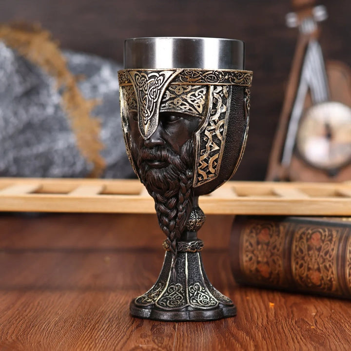WorldNorse Viking Axe Warrior Wine Goblet - image 3