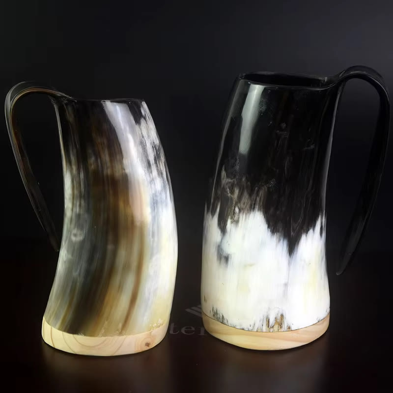 WorldNorse Viking Retro Natural Ox Horn Mug - image 1