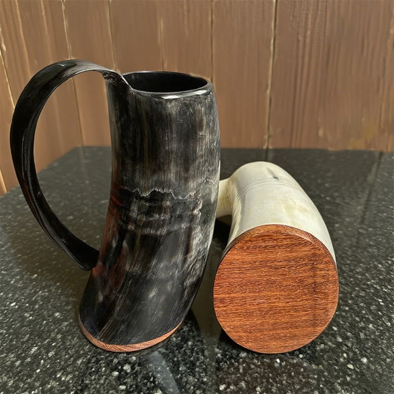 WorldNorse Viking Retro Natural Ox Horn Mug - image 13
