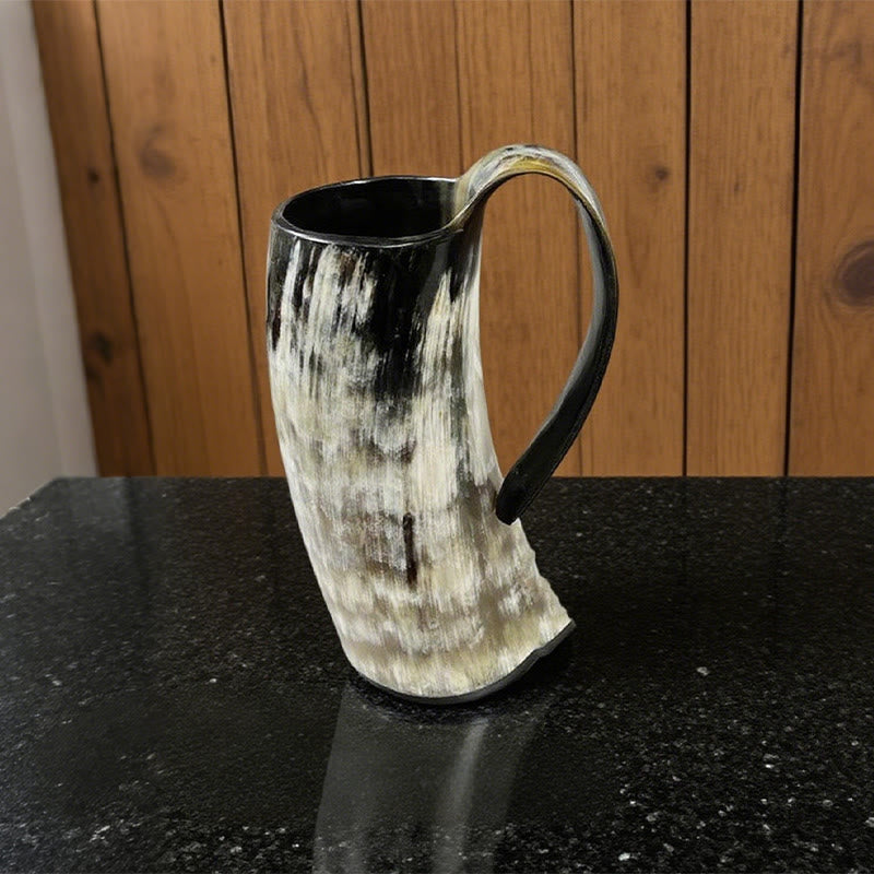 WorldNorse Viking Retro Natural Ox Horn Mug - image 11