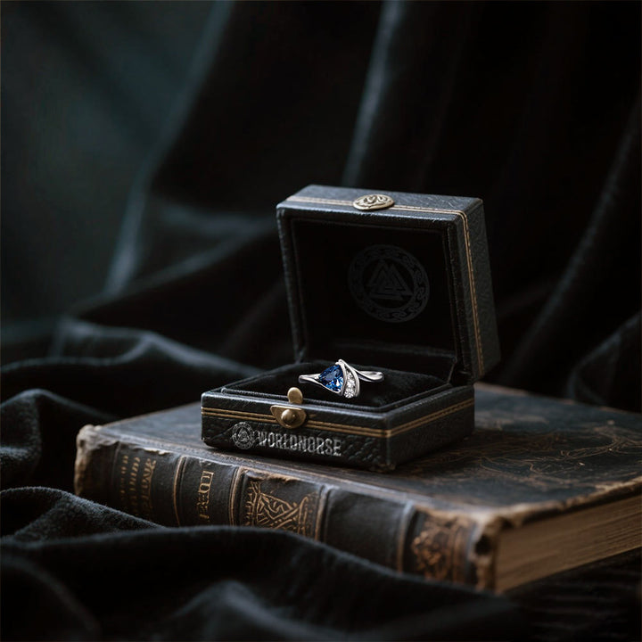 WorldNorse Northern Tide Sapphire Ring - image 5
