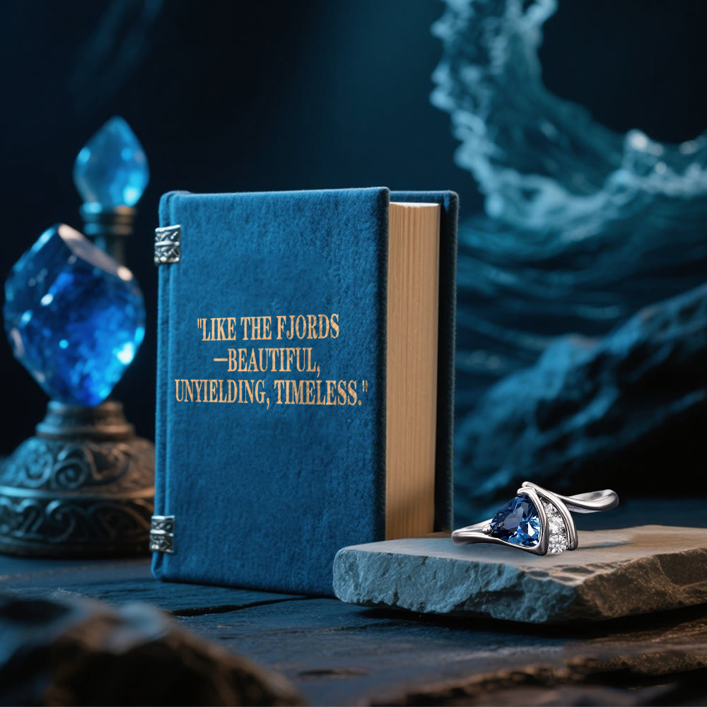 WorldNorse Northern Tide Sapphire Ring - image 3