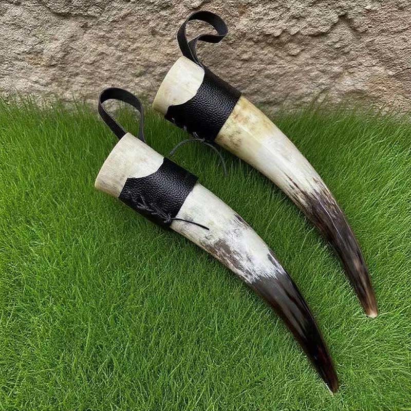 WorldNorse Handcrafted Authentic Drinking Horn - Horn With Strap - image 10