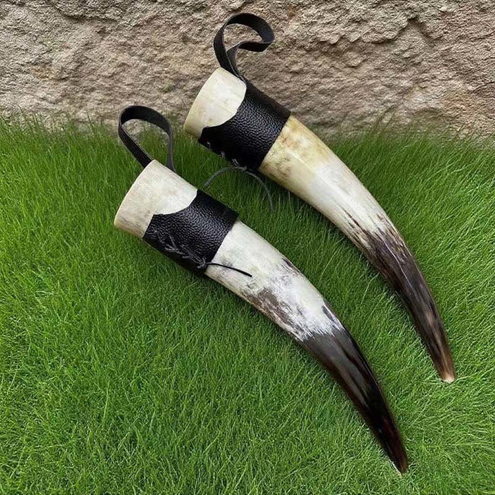 WorldNorse Handcrafted Authentic Drinking Horn - Horn With Strap - image 10