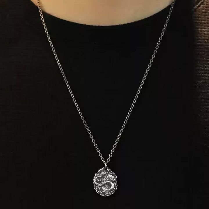 WorldNorse 999 Sterling Silver Lucky Snake Pendant Necklace - image 4