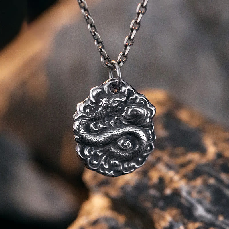 WorldNorse 999 Sterling Silver Lucky Snake Pendant Necklace - image 3