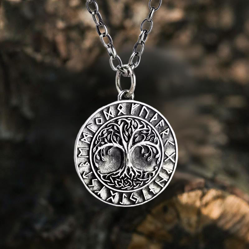 WorldNorse 925 Sterling Silver Yggdrasil Rune Necklace - image 2