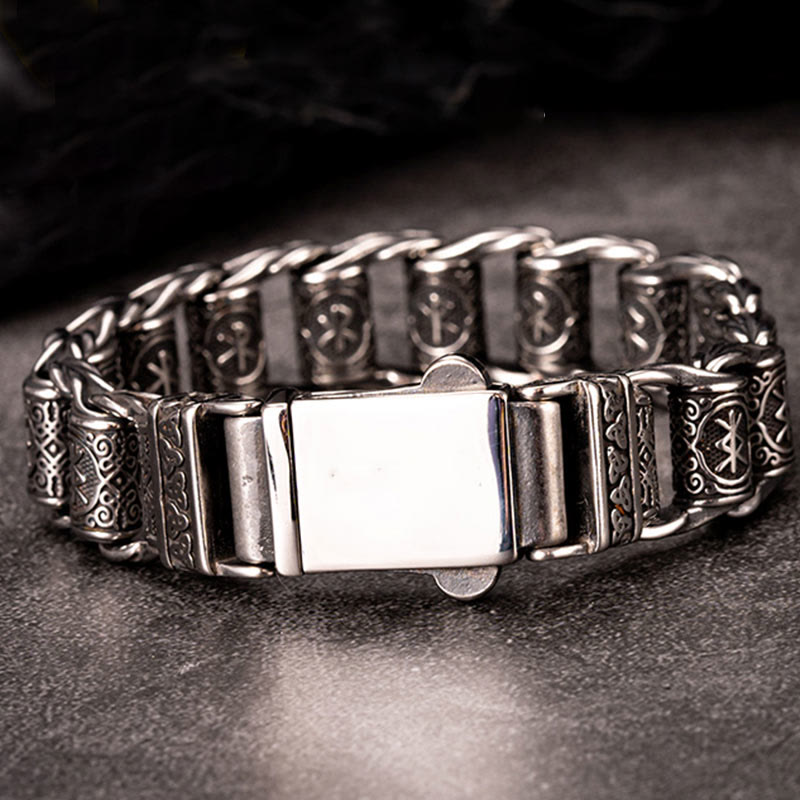 WorldNorse Viking Rune Barrel Chain Bracelet - image 1