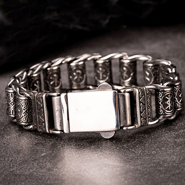 WorldNorse Viking Rune Barrel Chain Bracelet - image 1