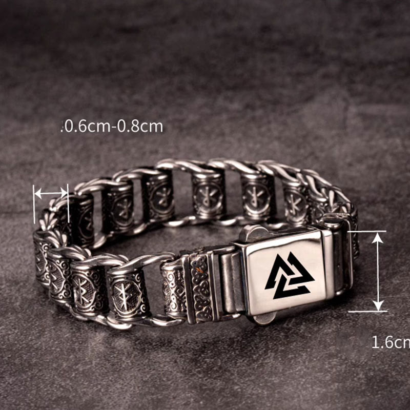 WorldNorse Viking Rune Barrel Chain Bracelet - image 6