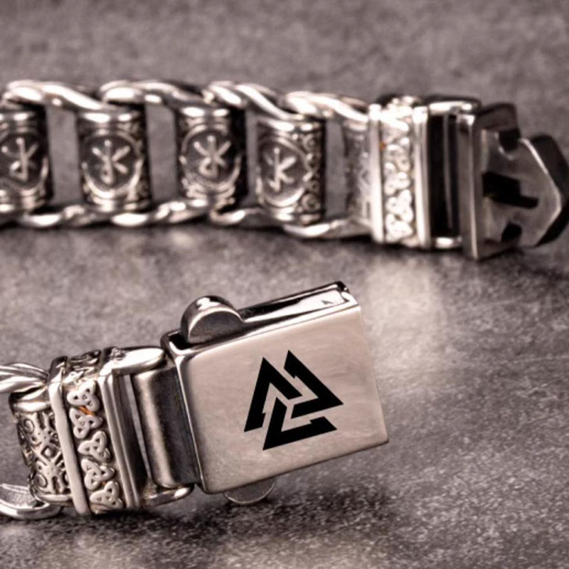 WorldNorse Viking Rune Barrel Chain Bracelet - image 7